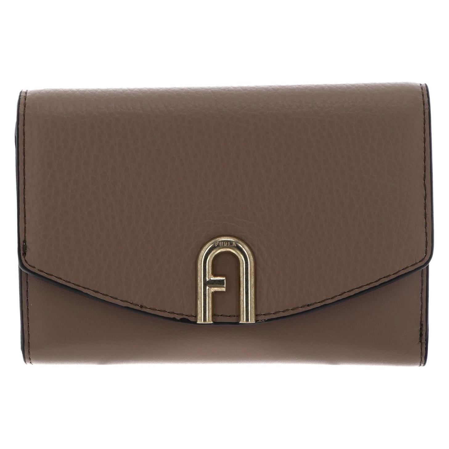 Furla, Damen, Portemonnaie, Primula Compact Wallet With Zip, Braun