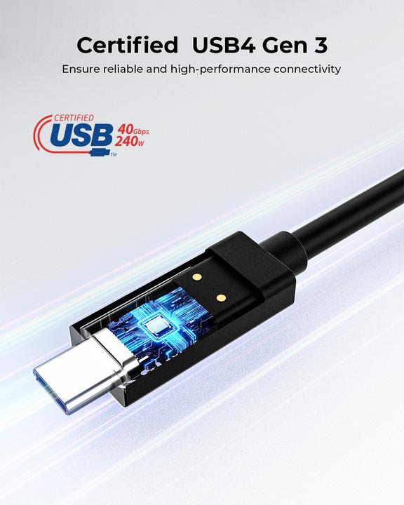 Produktbild Aukey USB C — USB C (0.80 m, USB 4.0, 240 W)