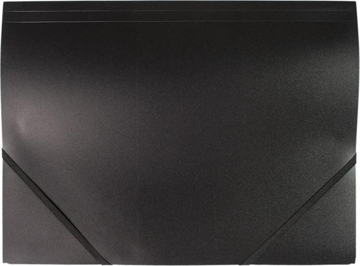 Produktbild D.Rect Plastikmappe mit Gummiband, schwarz (A4)