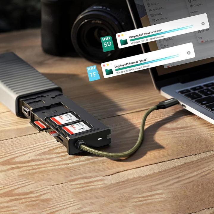 Productafbeelding Ugreen Adapter / Czytnik kart pamięci CM856 USB / USB-C do kart SD i microSD (USB-C)