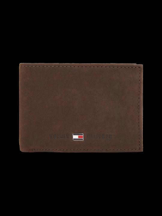 Image du produit Tommy Hilfiger Porte-monnaie pour homme Johnson Mini CC Flap Coin Pocket Pocket en cuir, Brown, On