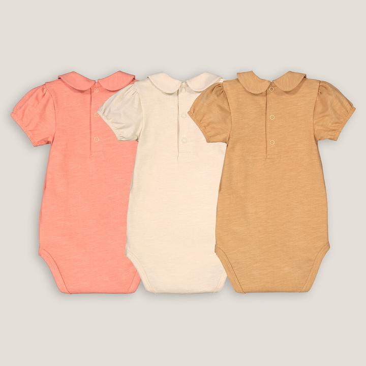 Produktbild La Redoute Collections 3er-Pack Kurzarmbodys mit Bubikragen (62)