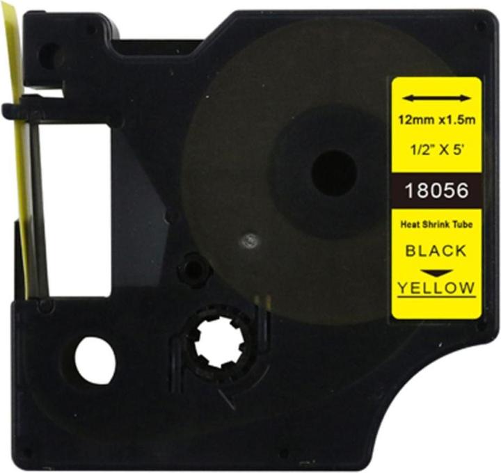 Immagine prodotto Hermex Alternative Schrumpfetiketten zu Dymo 18056 / S0718310 (1.20 cm, Giallo, Nero)