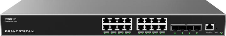 Image du produit Grandstream GWN7812P Commutateur administrable de niveau 3 16 ports PoE (16 ports)