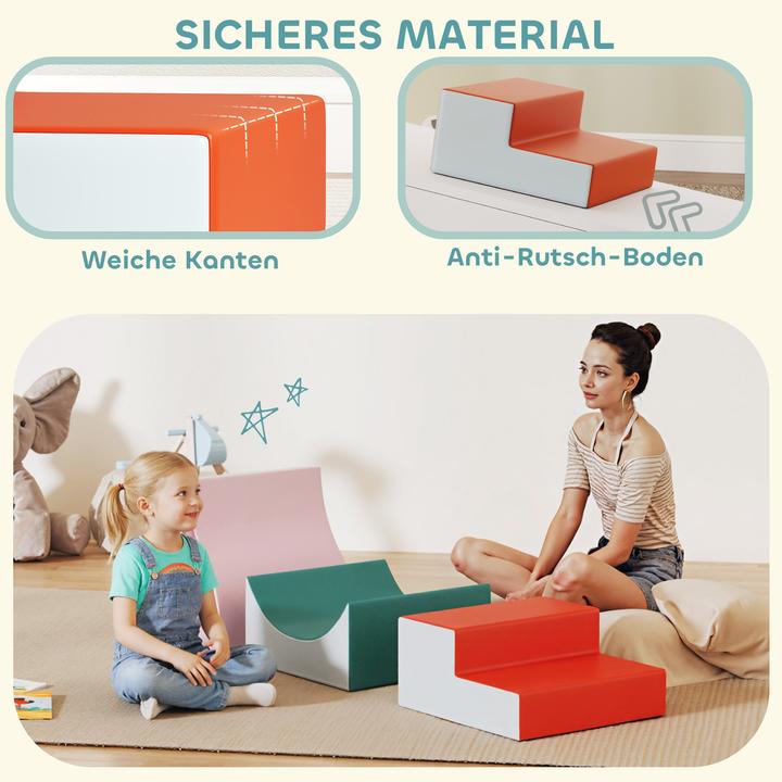 Produktbild Aiyaplay Schaumstoffbausteine Kunstleder, EPE Schaumstoff Hellgrau