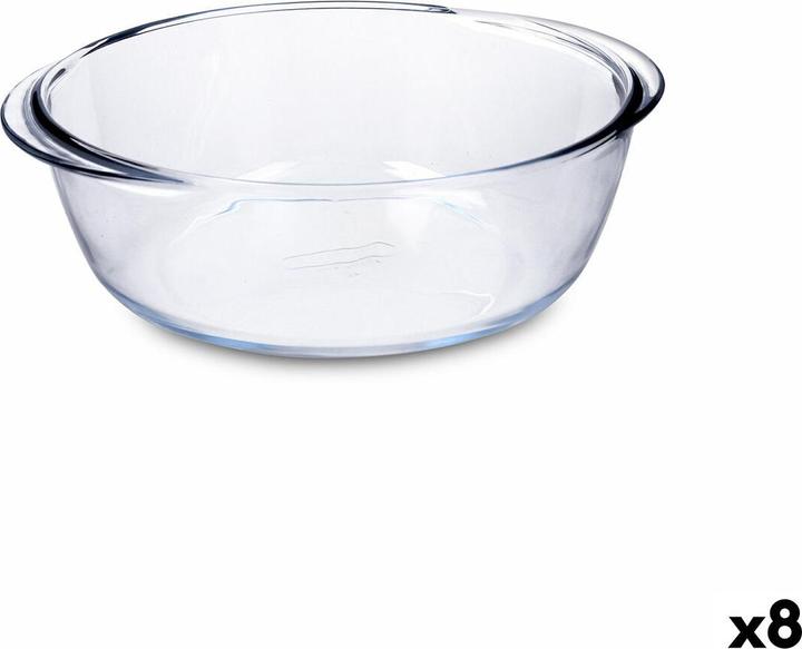 Pyrex Kochschüssel Airfryer Durchsichtig Glas Ø 26 cm 2,3 L (8 Stück) (26 cm, 2.30 l, 8 x)