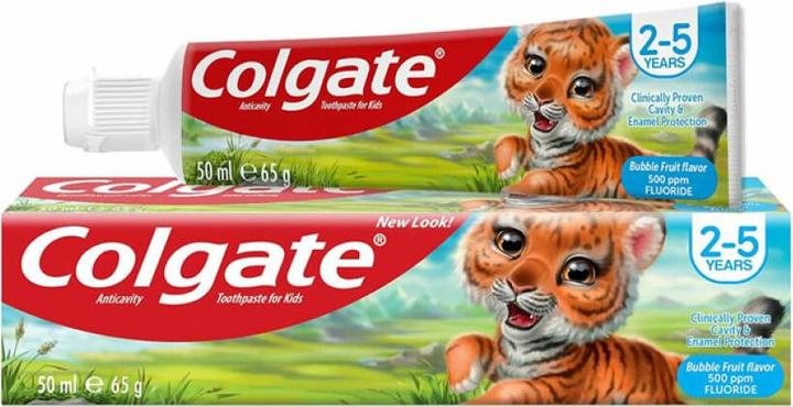 Produktbild Colgate Kids Bubble Fruit Toothpaste (2 - 5 years) - Toothpaste for children (50 ml)