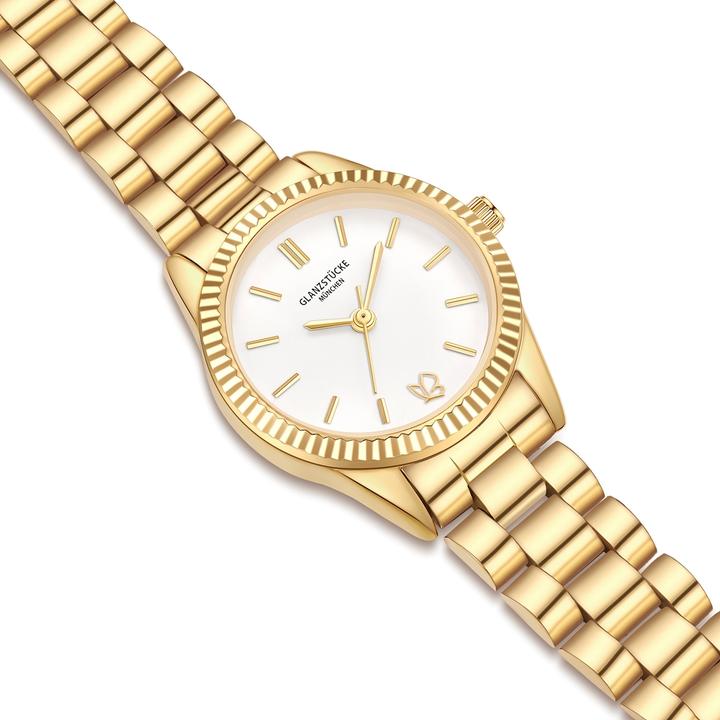 Actual product image Glanzstücke München Damen Quarzuhr gelbgold Edelstahl gelbgold - 38012 (25 mm)
