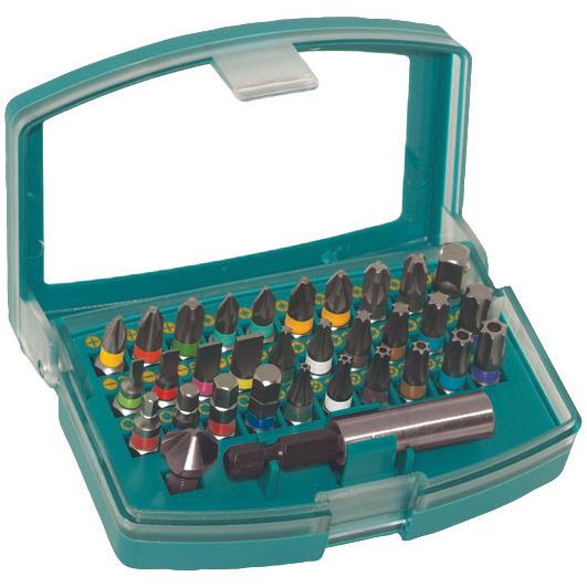 technocraft, Bits, Bits-Box Comfort Clip, 32-tlg (5.5, 6.5, Torx: 25 Stück, SW 10, TX40, SL3, TX30, TX15, TX25, SL 5.5, ...