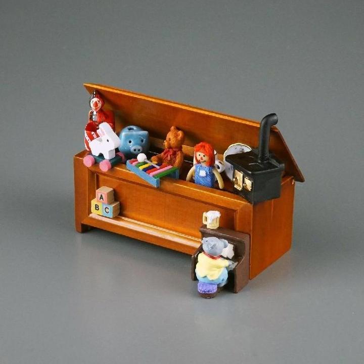 Actual product image Reutter 001.854/0 - Filled toy chest, miniature in 1:12 scale