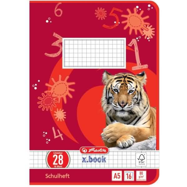 Immagine prodotto Herlitz Quaderno x.book, DIN A5, riga 28 / quadrata (A5, Quadretti, Copertina rigida)