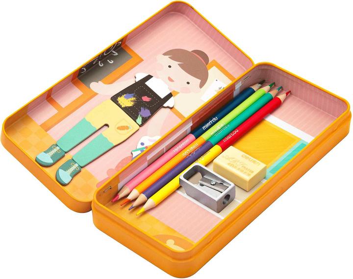 Produktbild mierEdu Magnetspiel Box Dress Up - Lehrer zum Verkleiden I Fördert Motorik + Fantasie I Ideal für zu Hause (32 Teile)