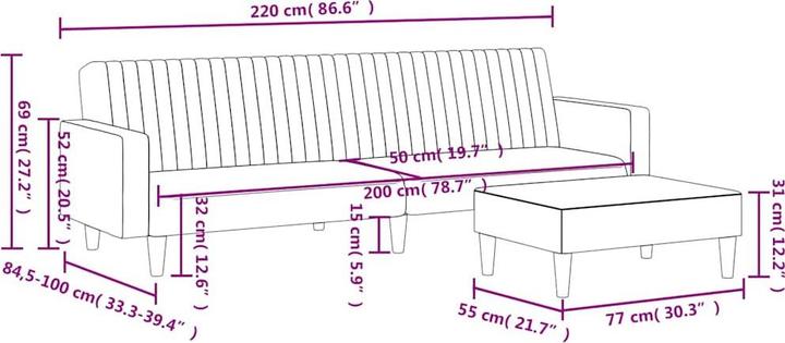 Produktbild vidaXL Sofagarnitur (Polstergruppe)