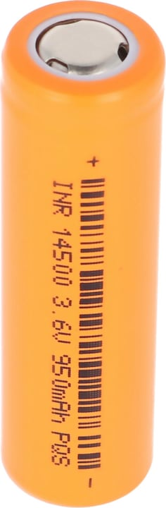 Actual product image AccuCell Battery INR 14500 unprotected 48,5x14,1mm (1 pcs., 950 mAh, Rechargeable battery)