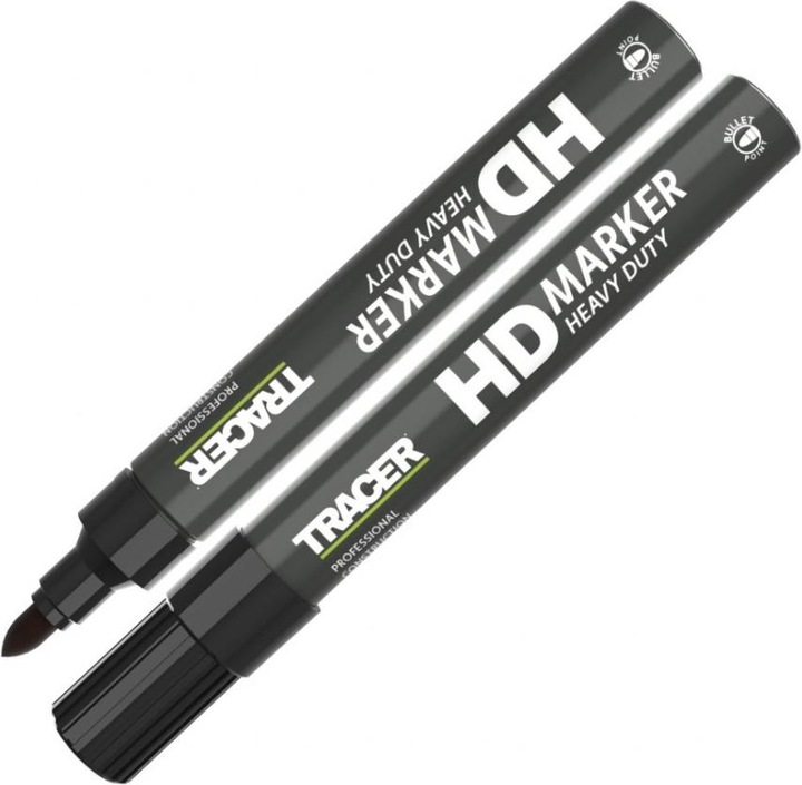 Tracer AHD1 Heavy Duty Permanent Marker Schwarz (Black, 2 mm, 1 x)