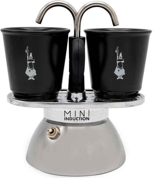Actual product image Bialetti Mini Express Induction + 2 Mugs (2 Cups)