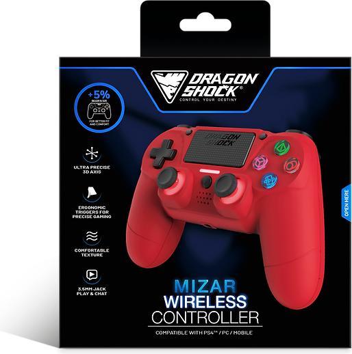 Actual product image DragonShock Controller Mizar Wireless red PS4 (PS4)