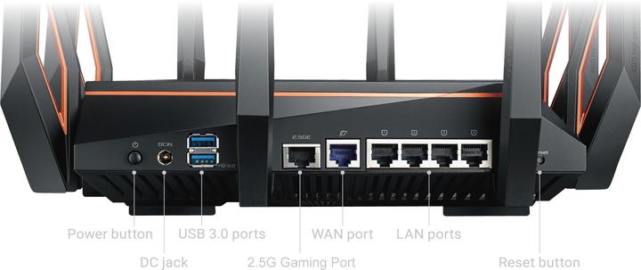 Actual product image ASUS GT-AX11000 Gaming Router WiFi 6
