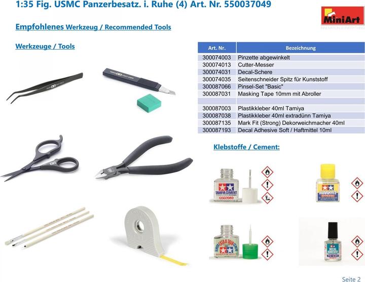 Produktbild Mini art USMC Tank Crew at Rest