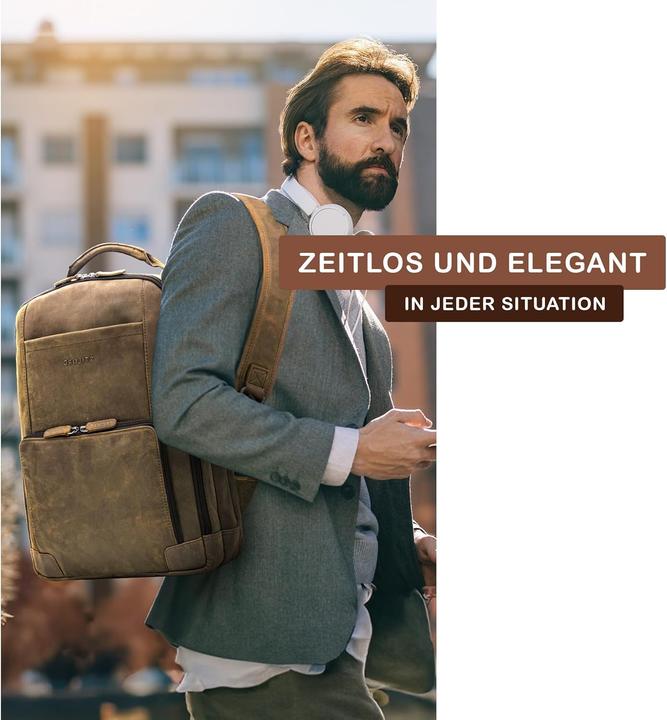 Produktbild Stilord XL Leder-Businessrucksack Harlow