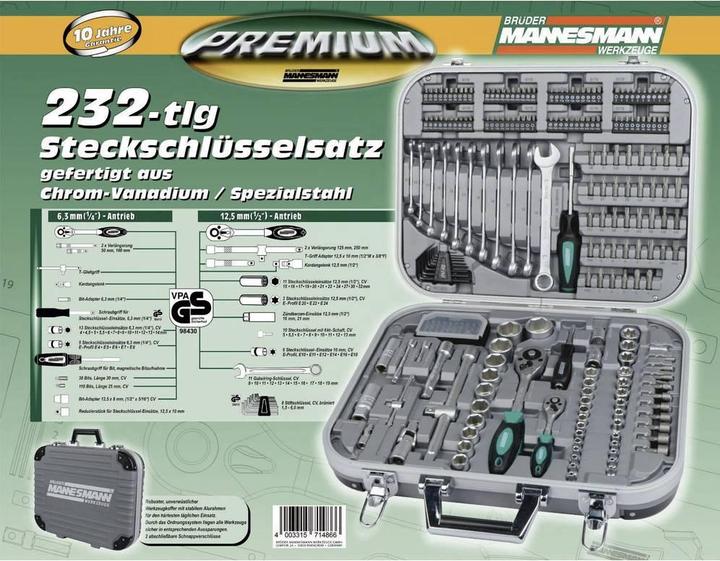 Produktbild Mannesmann Steckschlüsselsatz metrisch 1/ (32 mm, 19 mm, 6 mm, 12 mm, 24 mm, 14 mm, 22 mm, 16 mm, 23 mm, 10  mm, 21 mm, 18 mm, 27 mm, 7 mm, 31 mm, 17 mm, 11 mm, 5 mm, 15 mm, 26 mm, 30 mm, 8 mm, 28 mm, 9 mm, 29 mm, 13 mm, 20 mm, 25 mm, 4 mm)