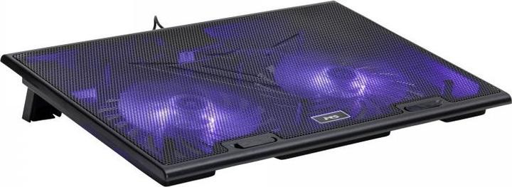 M & M's Cooling Pad Cool D10 5 Black LED 2x USB