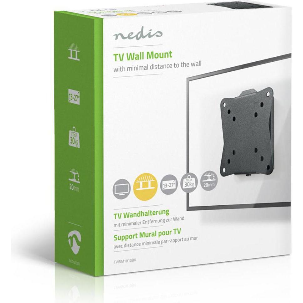 Thumbnail - Nedis Feste TV-Wandhalterung 13-27 " maximal unterstützes Bildschirmgewicht: 30 kg Minimaler W (Wand, 27", 30 kg), TV Wa...