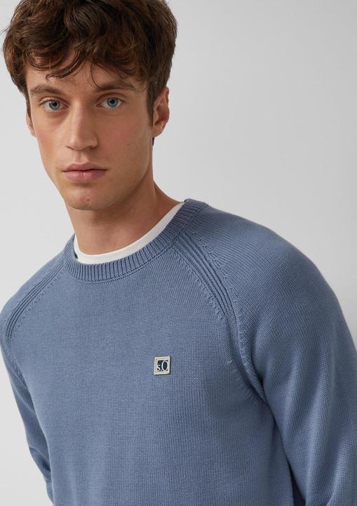 Produktbild s.Oliver Strickpullover Strickpullover aus Baumwolle mit Raglanärmeln (3XL)