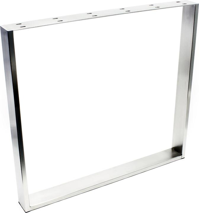 Wiltec Table frame 80x73cm stainless steel table base Table runner Skid frame