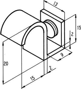 Actual product image effeff Glass door handles