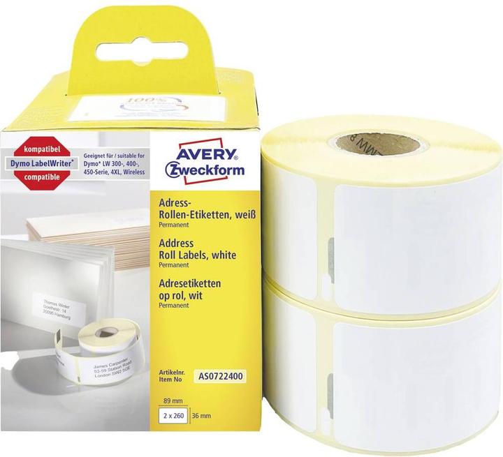 Produktbild Avery Rollenetiketten (3.60 cm)