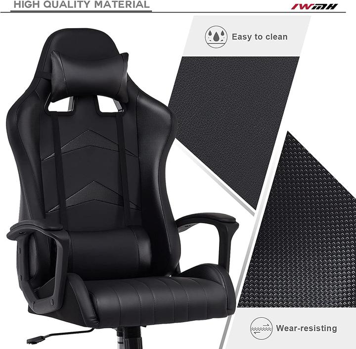 Image du produit IWMH Chaise de jeu noire