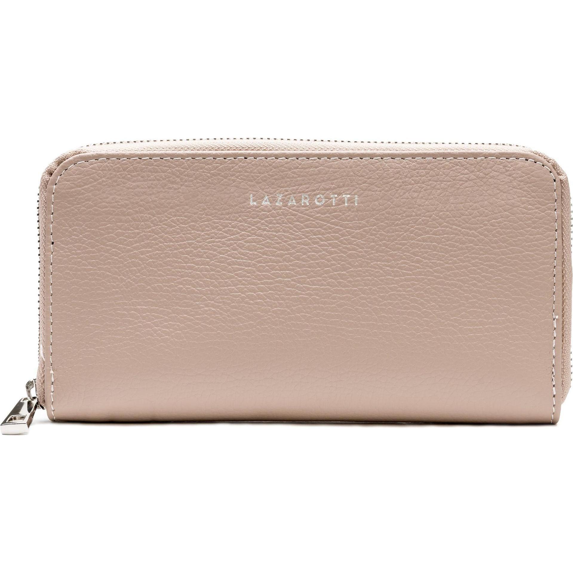 Lazarotti, Damen, Portemonnaie, Milano Leather Geldbörse Leder 20 cm, Violett