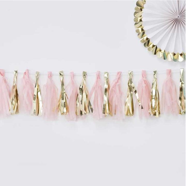 Produktbild Ginger Ray Girlande Pompons Rosa und Gold (1 Stück)