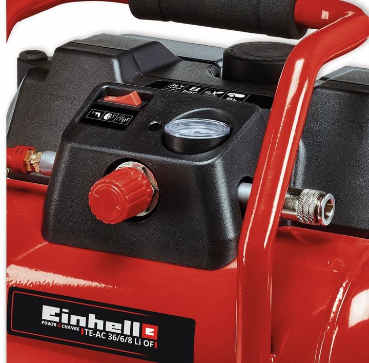 Immagine prodotto Einhell TE-AC 36/6/8 Li OF Set (8 bar, 6 l)