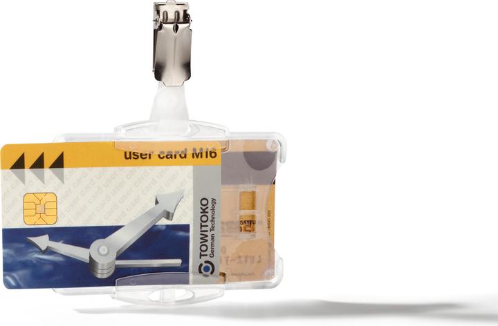 Image du produit Durable Porte-carte avec clip pour 2 cartes 1 pc. à 25 pièces 821819