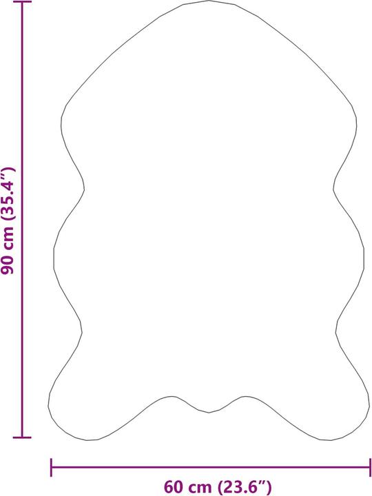 Produktbild vidaXL Wohnzimmerteppich (60 x 90 cm)