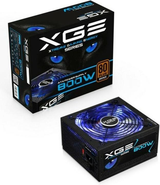 Produktbild Tooq Technology TQXGEII-800SAP Netzteil 800 W 20+4 pin ATX ATX Schwarz (800 W)