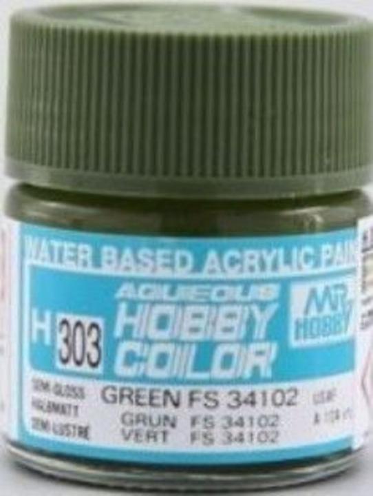 Actual product image Mr.Hobby Mr Hobby -Gunze Aqueous Hobby Colors (10 ml) Green FS 34102