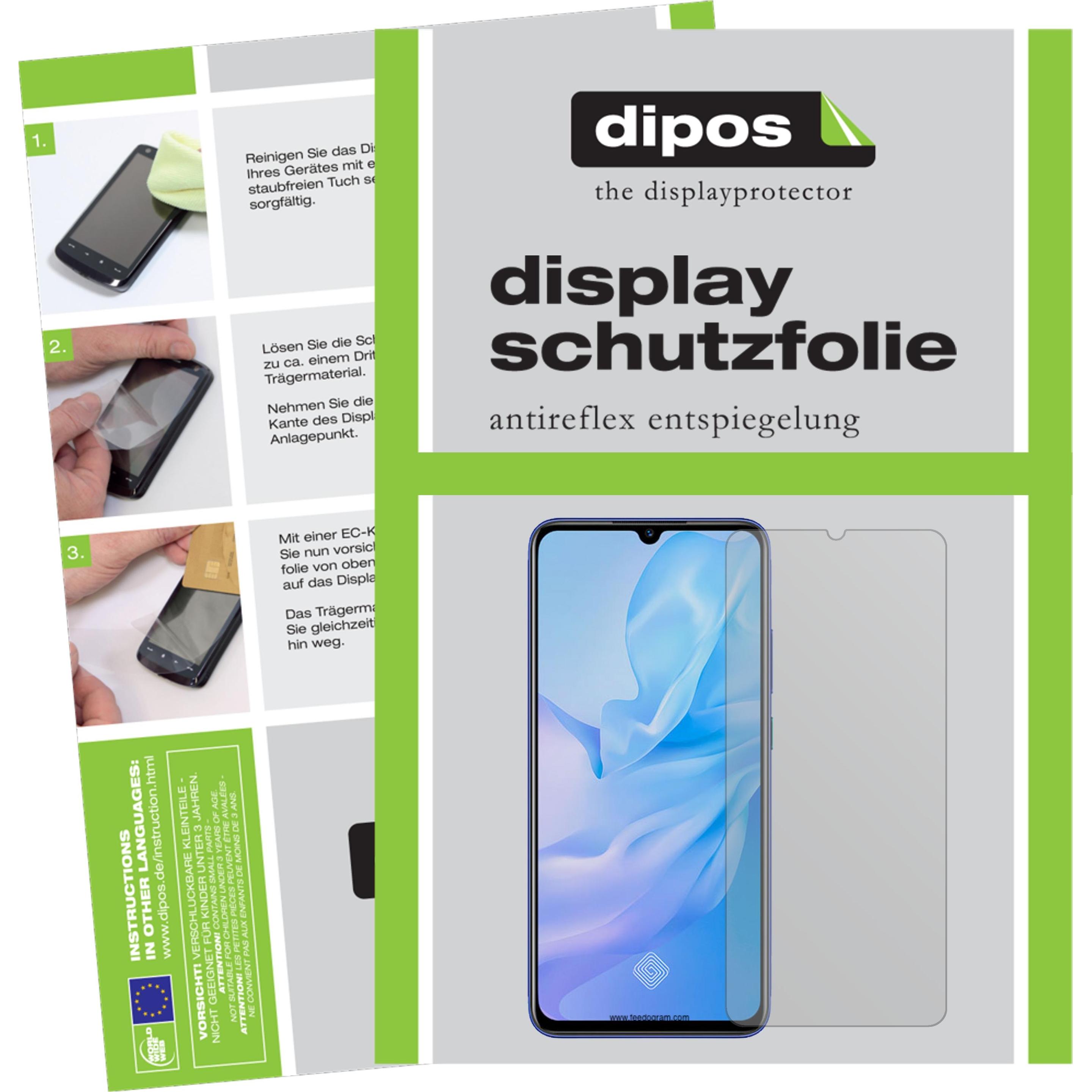 Dipos Displayschutzfolie Antireflex (6 Stück, Vivo Y51 (2020)), Smartphone Schutzfolie, Transparent