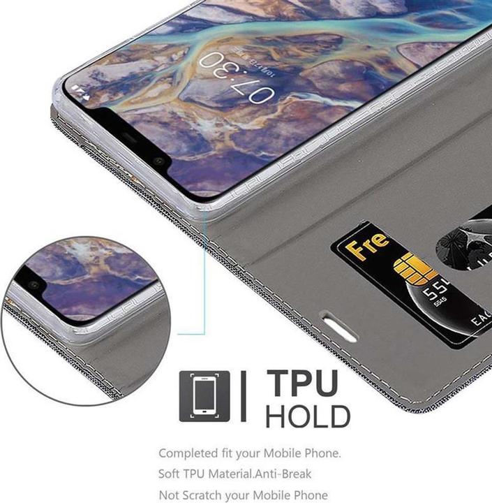 Actual product image Cadorabo Book Jeans Optics Cover (Nokia 7.1 Plus)