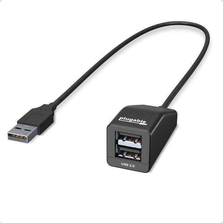 Plugable Splitter USB 2.0 a 2 porte (USB-A, 2 Porti)