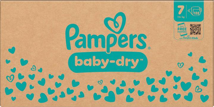 Actual product image Pampers Baby-Dry (Size 7, Monthly box, 132 pcs.)