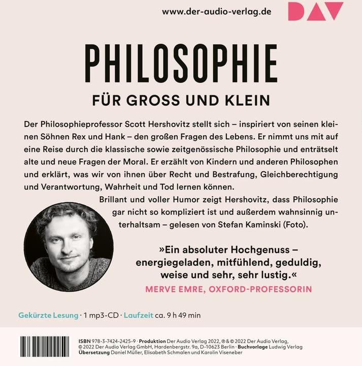 Produktbild Der Sinn von allem – oder zumindest fast. Überraschende Einsichten eines Philosophen (Scott Hershovitz, Daniel Müller, Karolin Viseneber, Elisabeth Schmalen, Stefan Kaminski, Deutsch)