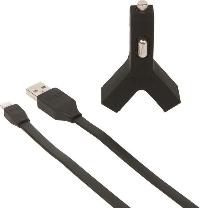 Tylt Y-CHARGE - Dual USB 2.1A Car Charger with Detachable