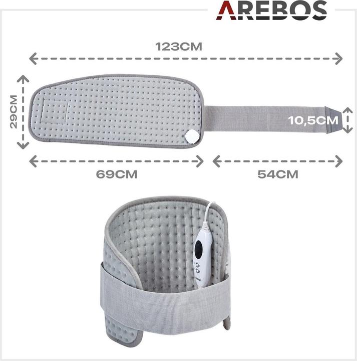 Actual product image Arebos Heat belt (69 x 29 cm)
