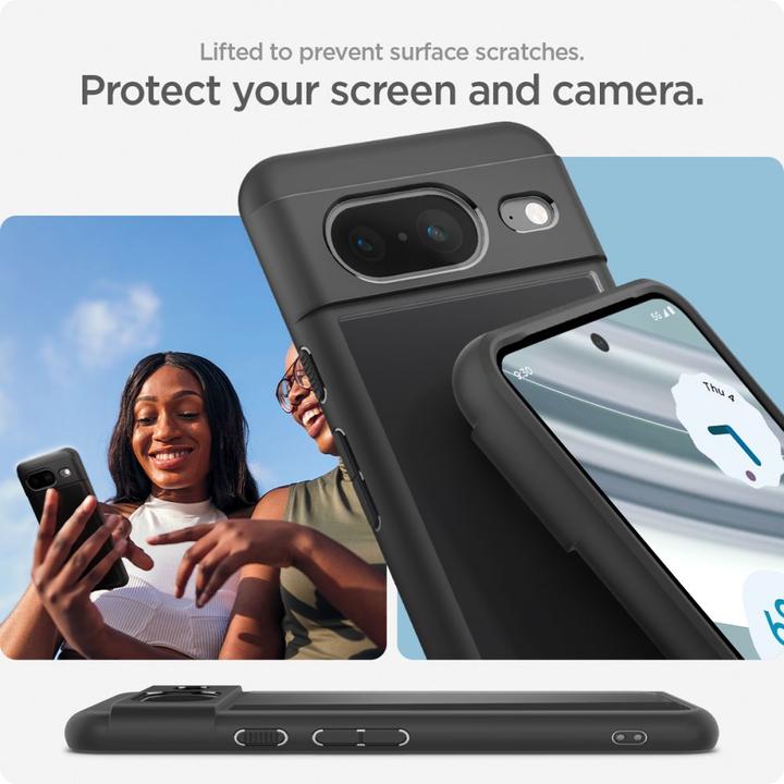 Actual product image Spigen Ultra Hybrid Google Pixel 8 czarny/black ACS06280 (Google Pixel 8)