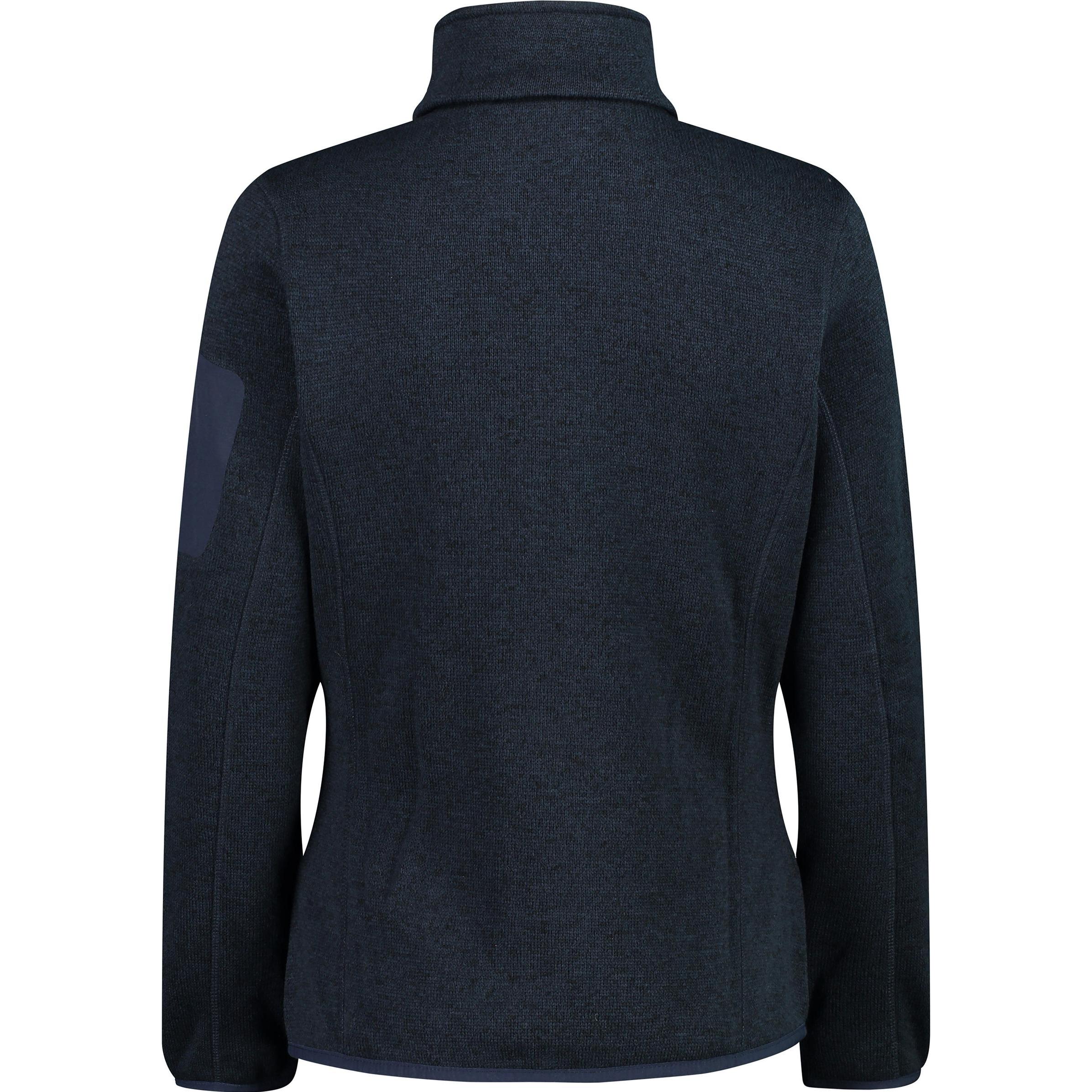 Thumbnail - CMP Campagnolo, Damen, Jacke, Fleece Jacket Knitted (40, M), Blau, M, 40