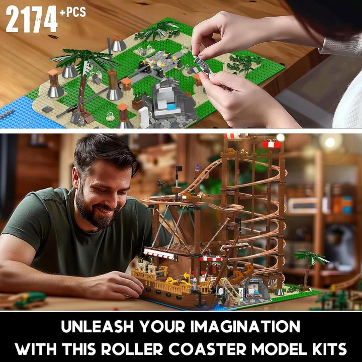 Image du produit Mould King Double Helix Roller Coaster - Pirate Ship