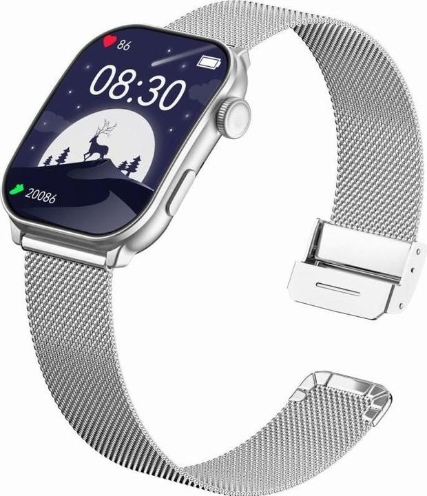 Actual product image Gravity Smartwatch Damski GT28-9 Pasek + Bransoleta Czarno Srebrny